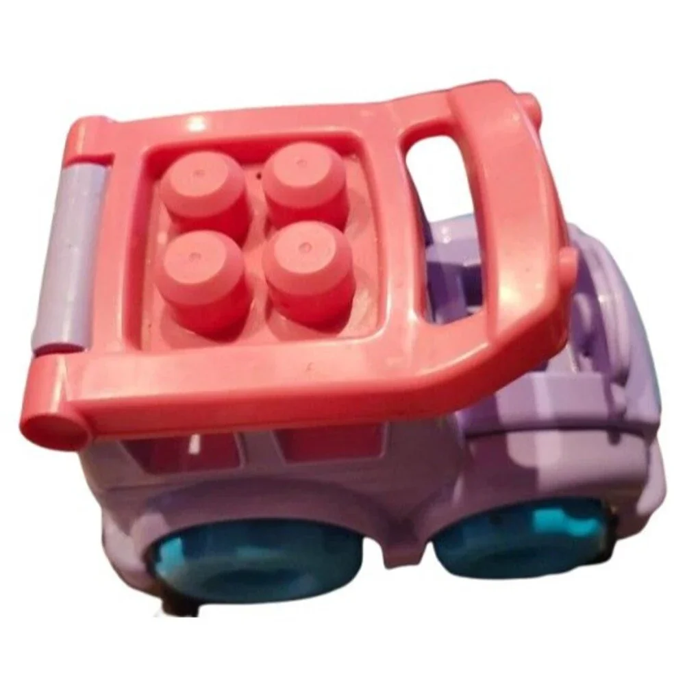 B2 Mega Bloks First Builders Purple Car Truck